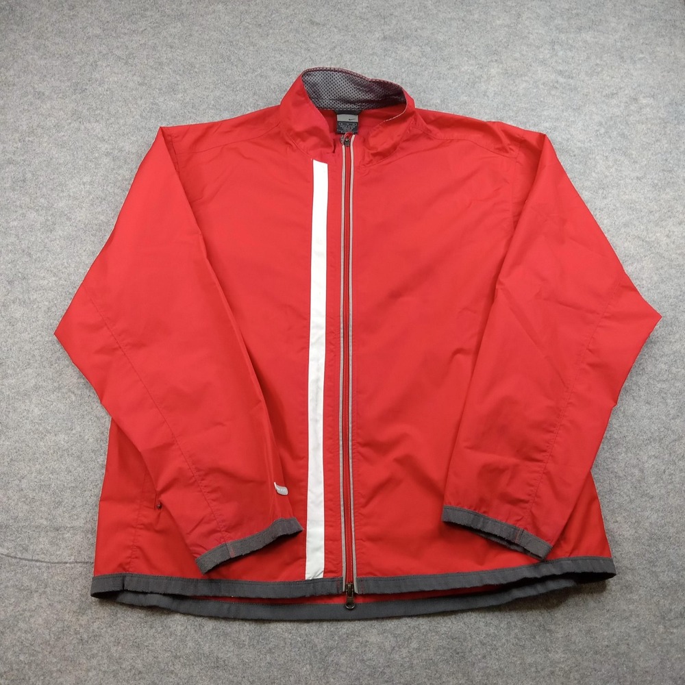 Nike Jacket Mens XL Sweatshirt Clima-Fit Windbreaker Full Zip Reflective Running